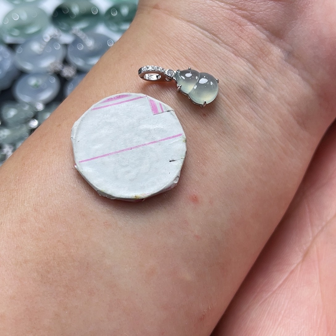 翡翠银S925镶嵌颈饰