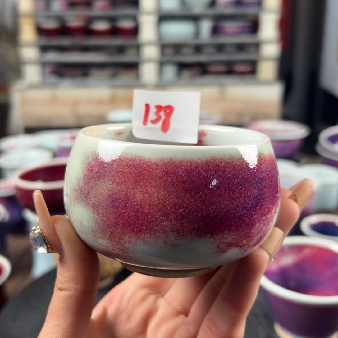 瓷片微瑕主人杯纯手工