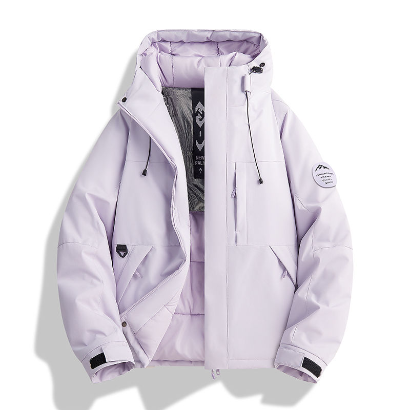 石墨烯蓄热+防钻绒工艺 户外锁温抗 寒加厚保暖情侣款棉服