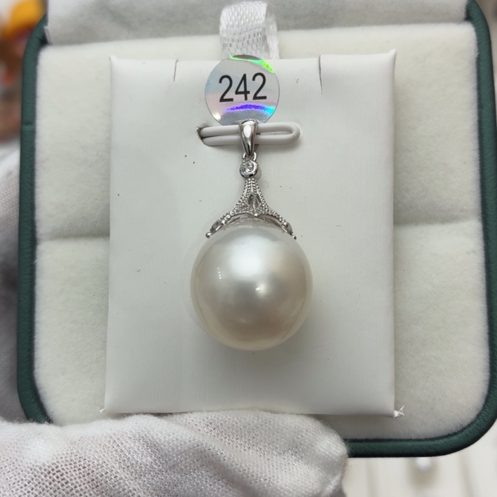 海水珍珠银S925镶嵌颈饰