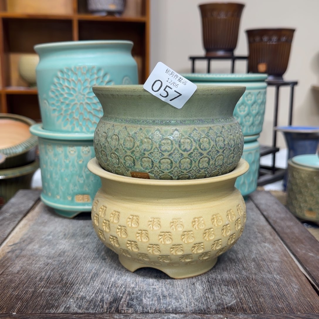 糖***子手工花盆 057 内口口径 10.5 cm 