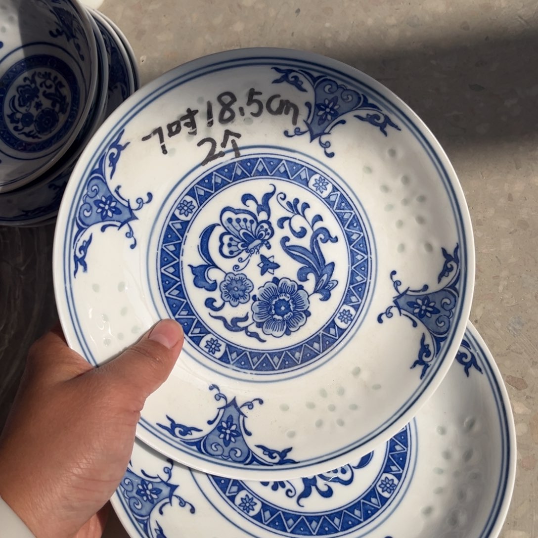 白泥景德镇高温细白瓷餐具