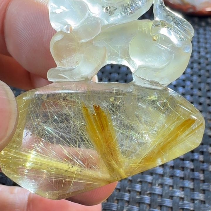 水晶吊坠(不含链)未镶嵌芷*