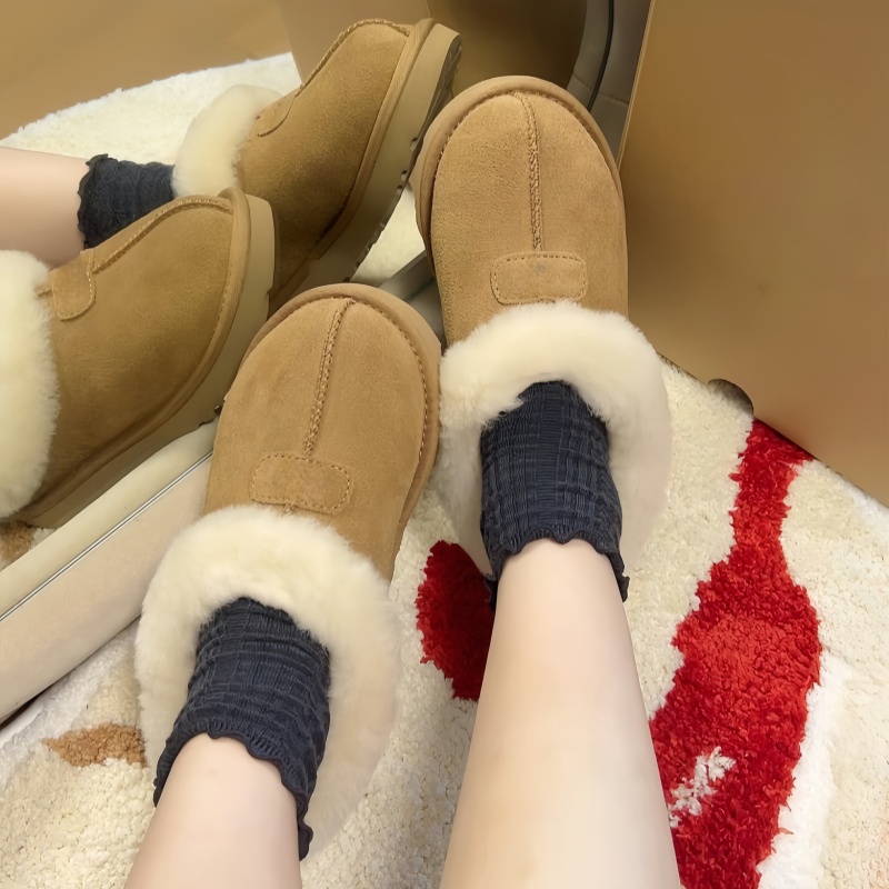【塔茨特】河南桑坡村羊皮毛一体雪地靴女款2025新款冬季雪地靴鞋