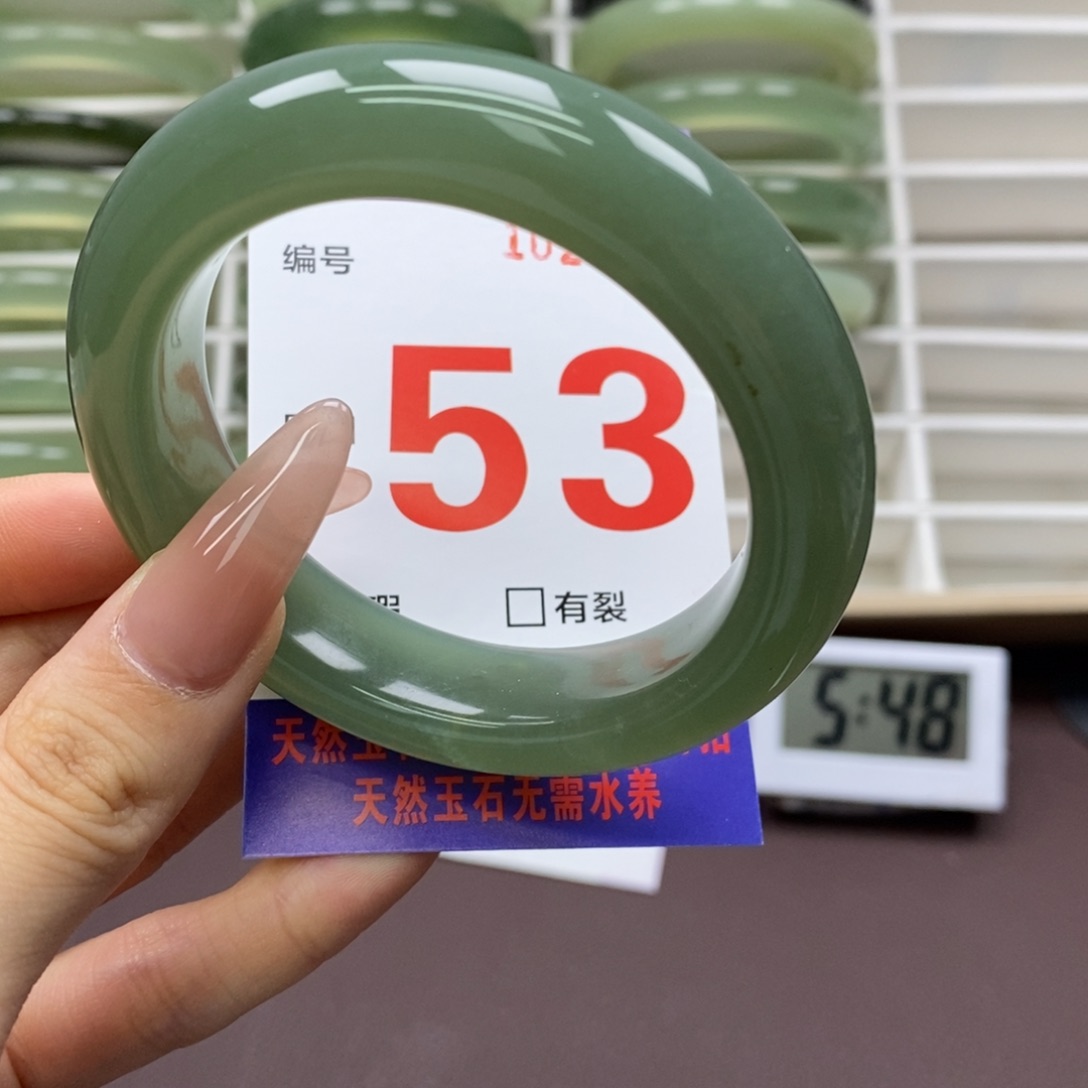 未镶嵌蛇纹石玉手镯