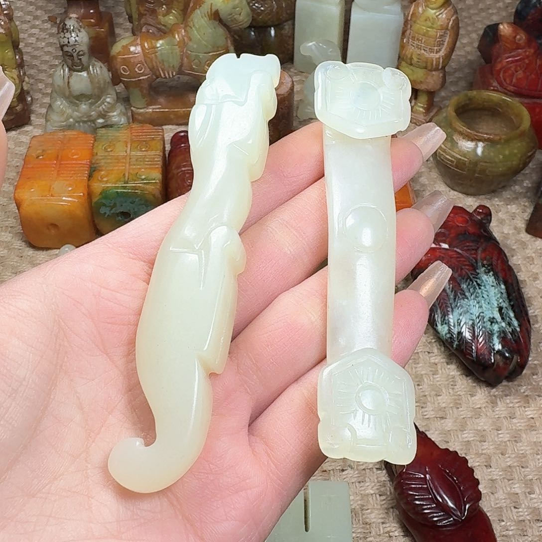 白玉菩提吊坠柿挂件