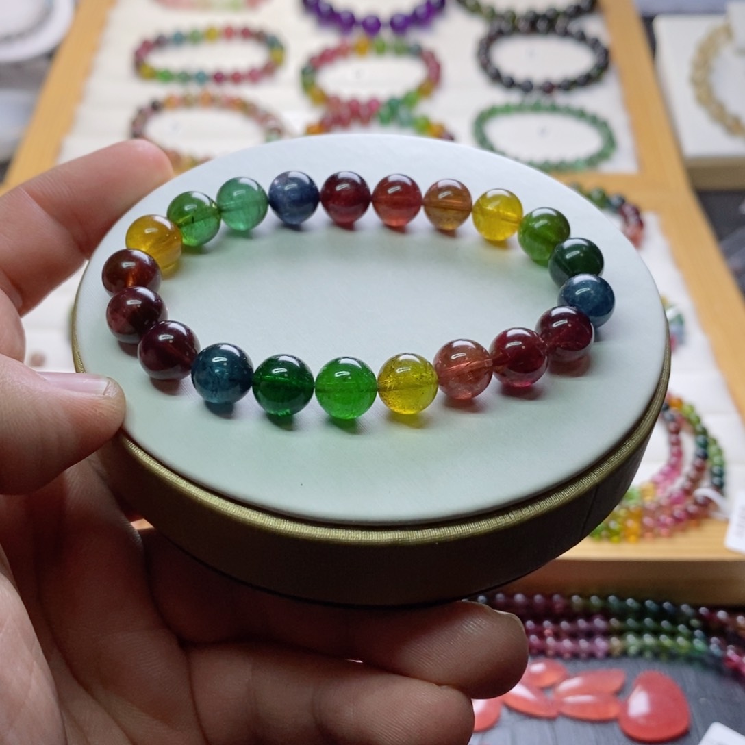 碧玺碧玺手链未镶嵌