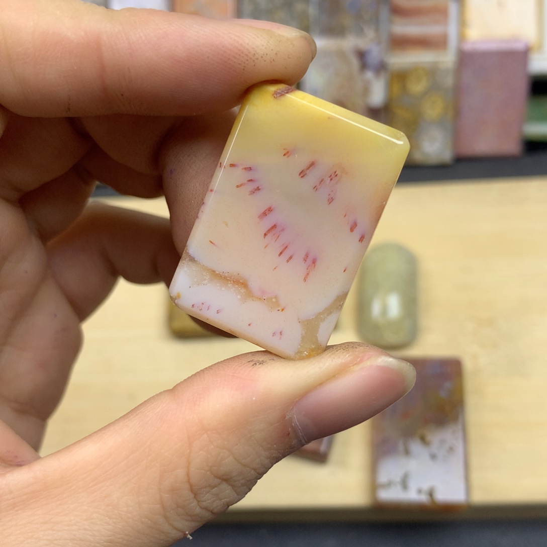 /***t硅化珊瑚（珊瑚玉）未镶嵌珠宝奇石