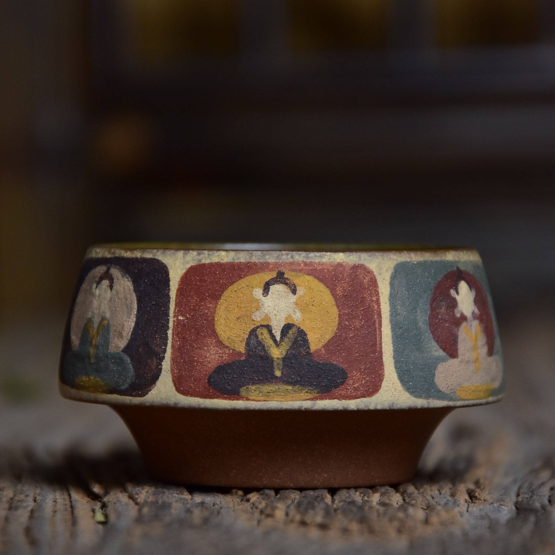 敦煌 禅心千佛主人杯 手工手绘 80ml