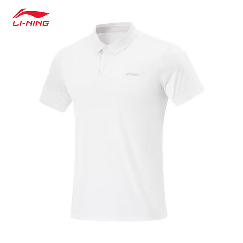 李宁健身系列男子防晒排湿速干短袖功能POLO衫APLV047-10