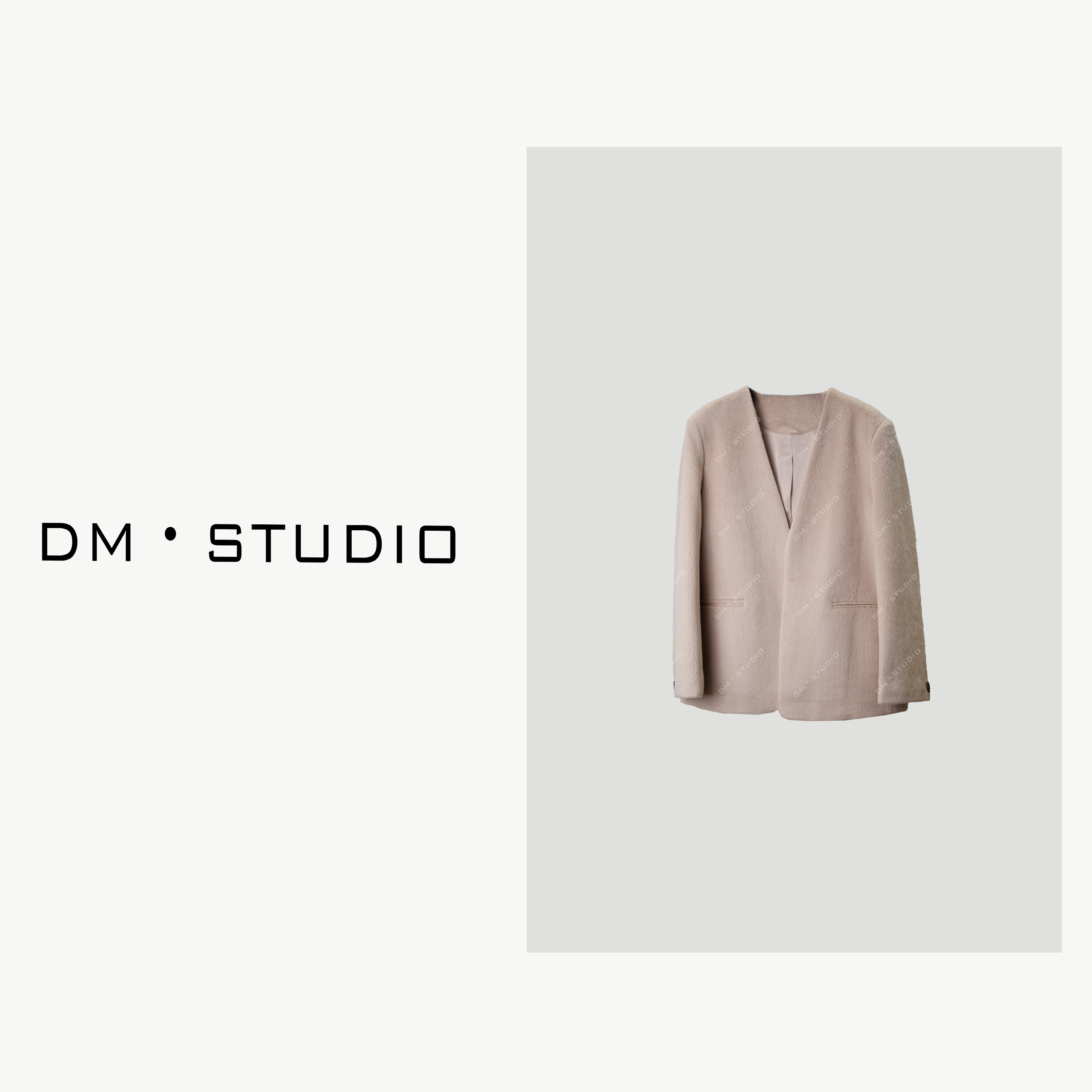 DEDM•STUDIODM/高级感静奢进口骆马绒澳毛混血外套（24187-1）