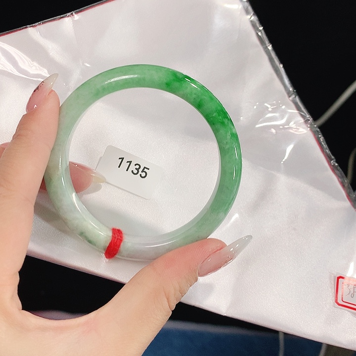 翡翠手镯未镶嵌天然翡翠手镯54