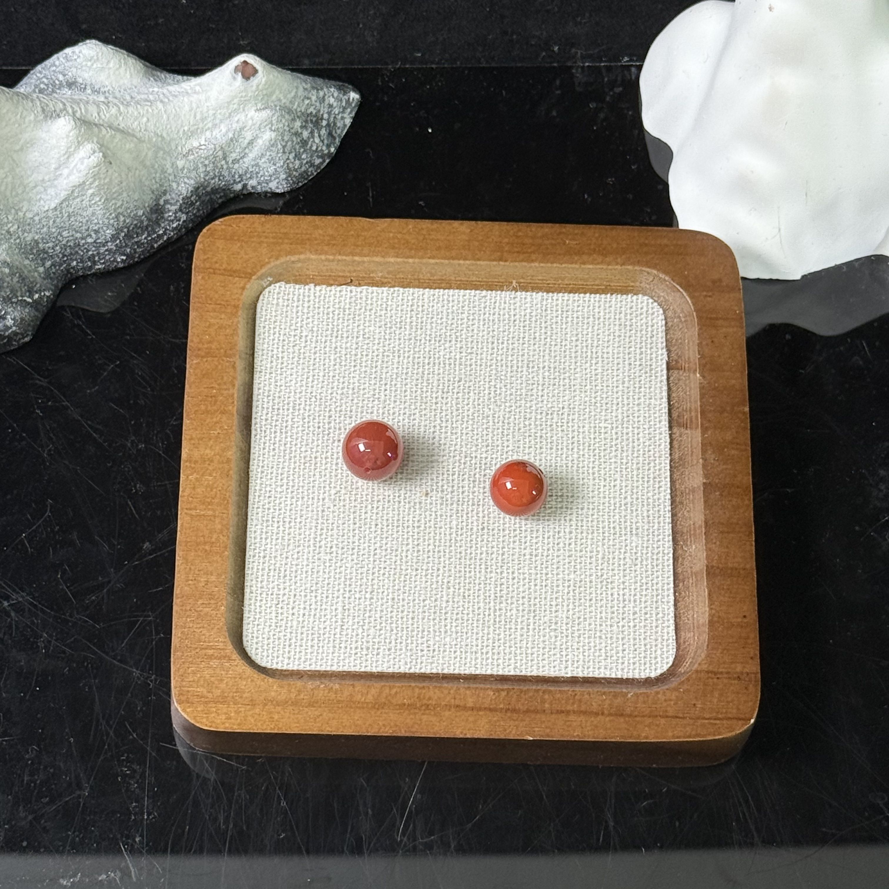 南红玛瑙圆珠单珠11-12mm （多样性发一）