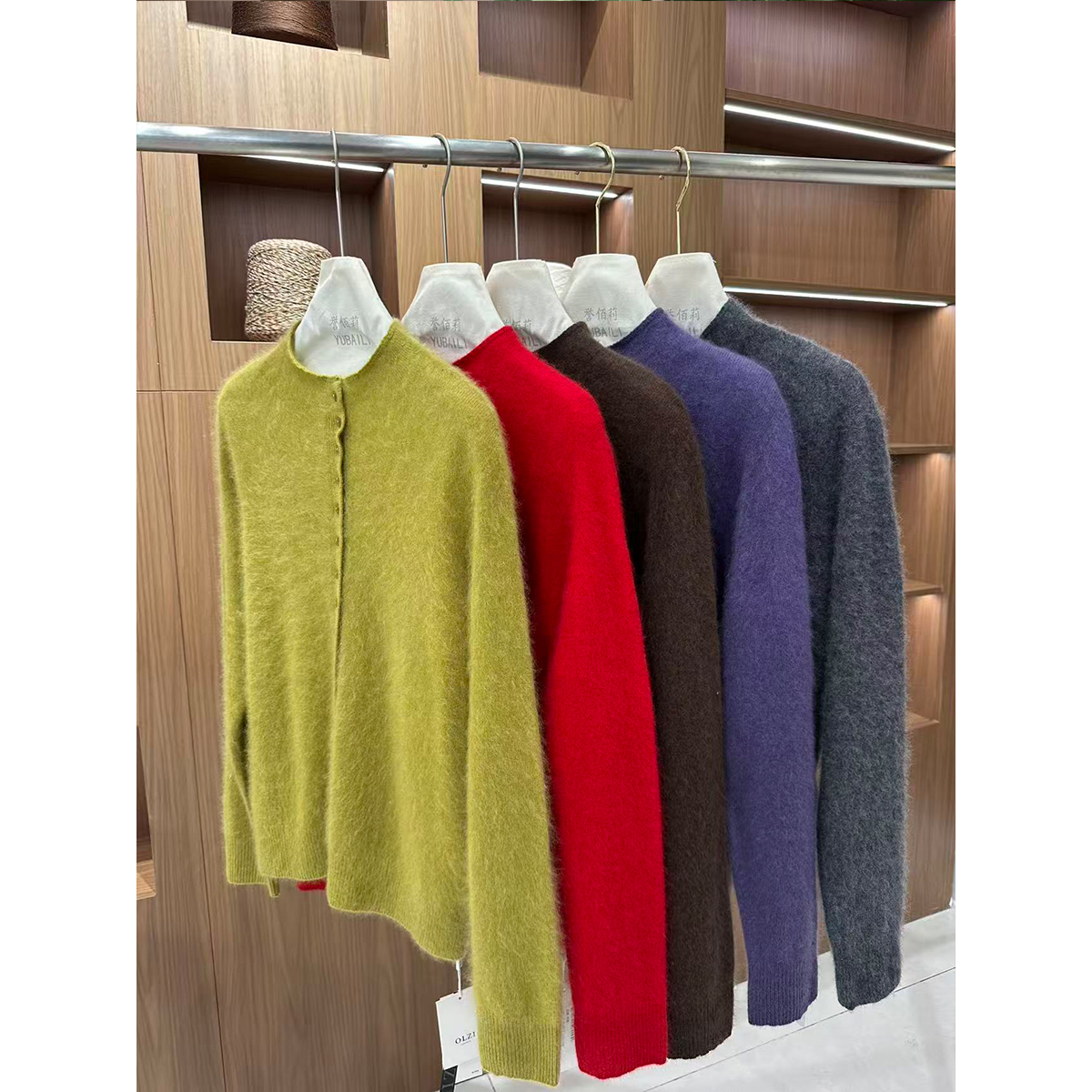 纯色针织半高领衫高领毛网红毛衣翻领QLD-5487