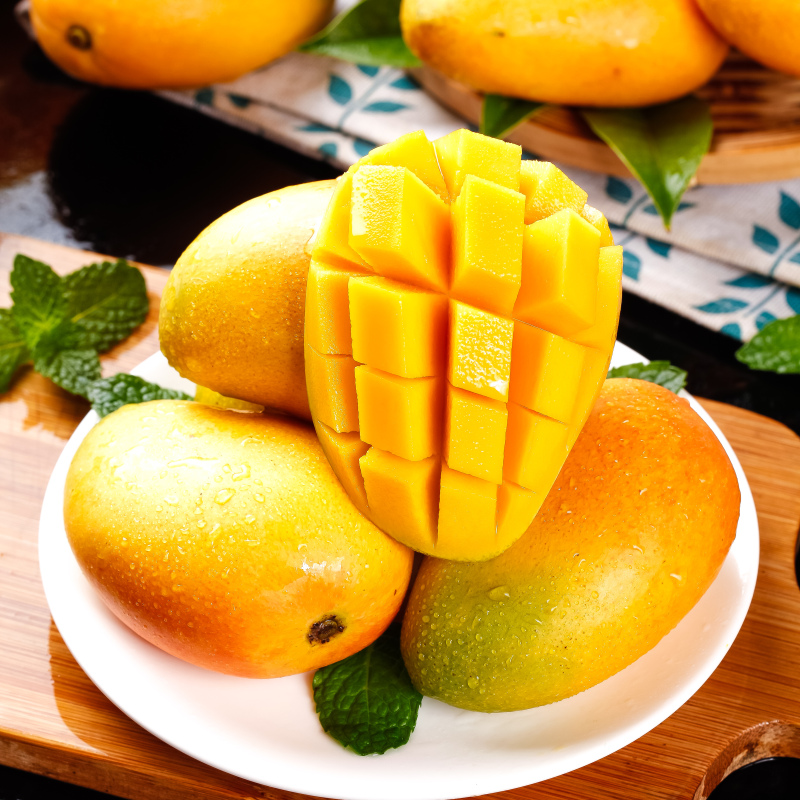 D【全黄后放冰箱】海南小台农芒果5/8斤当季新鲜水果香甜肉嫩