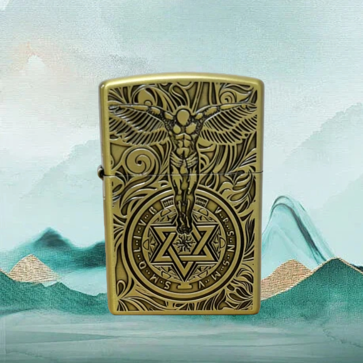 守护天使防风打火机男士送男友达人无油