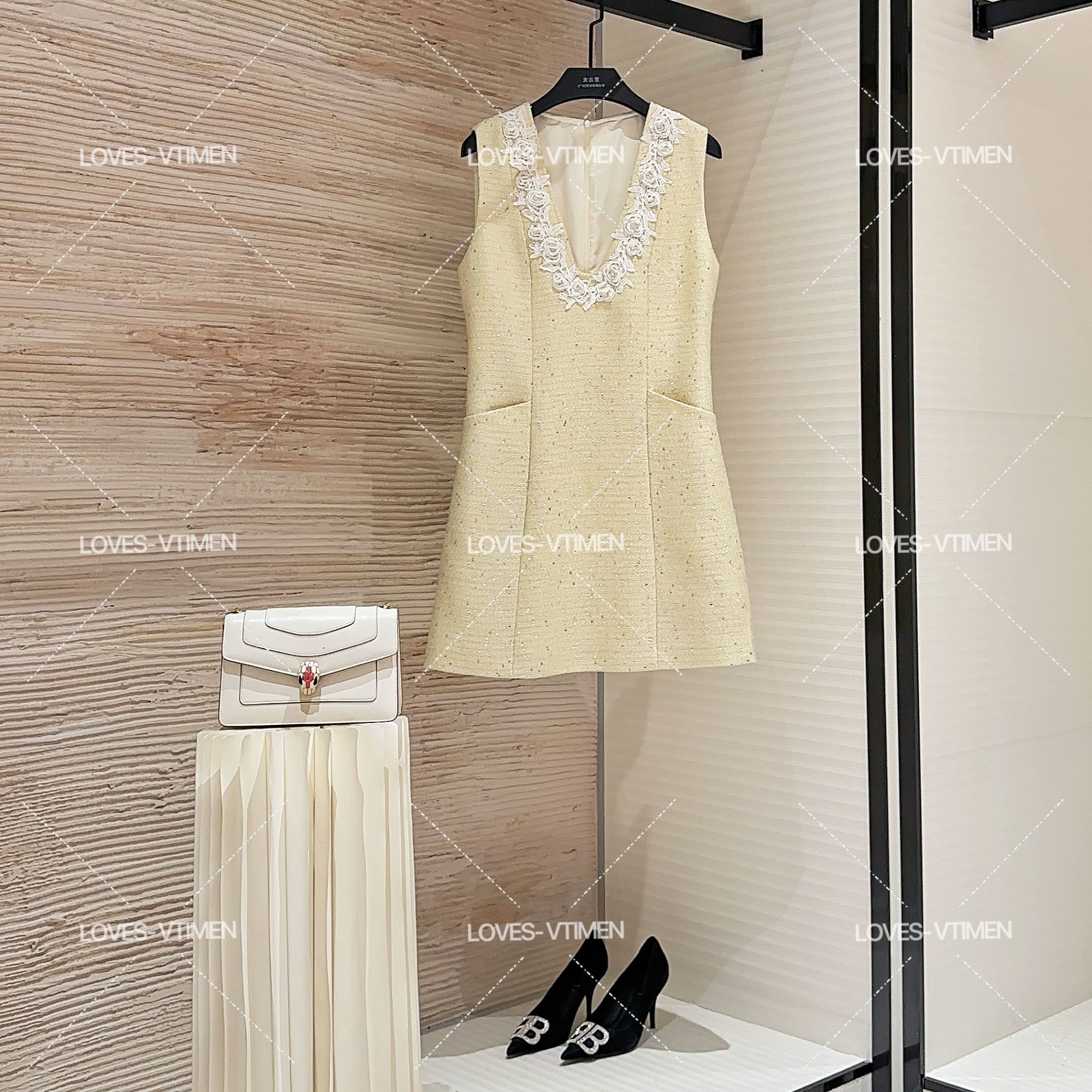 LL/赫本风高定显瘦气质法式时尚长款连衣裙LOVES-A1638