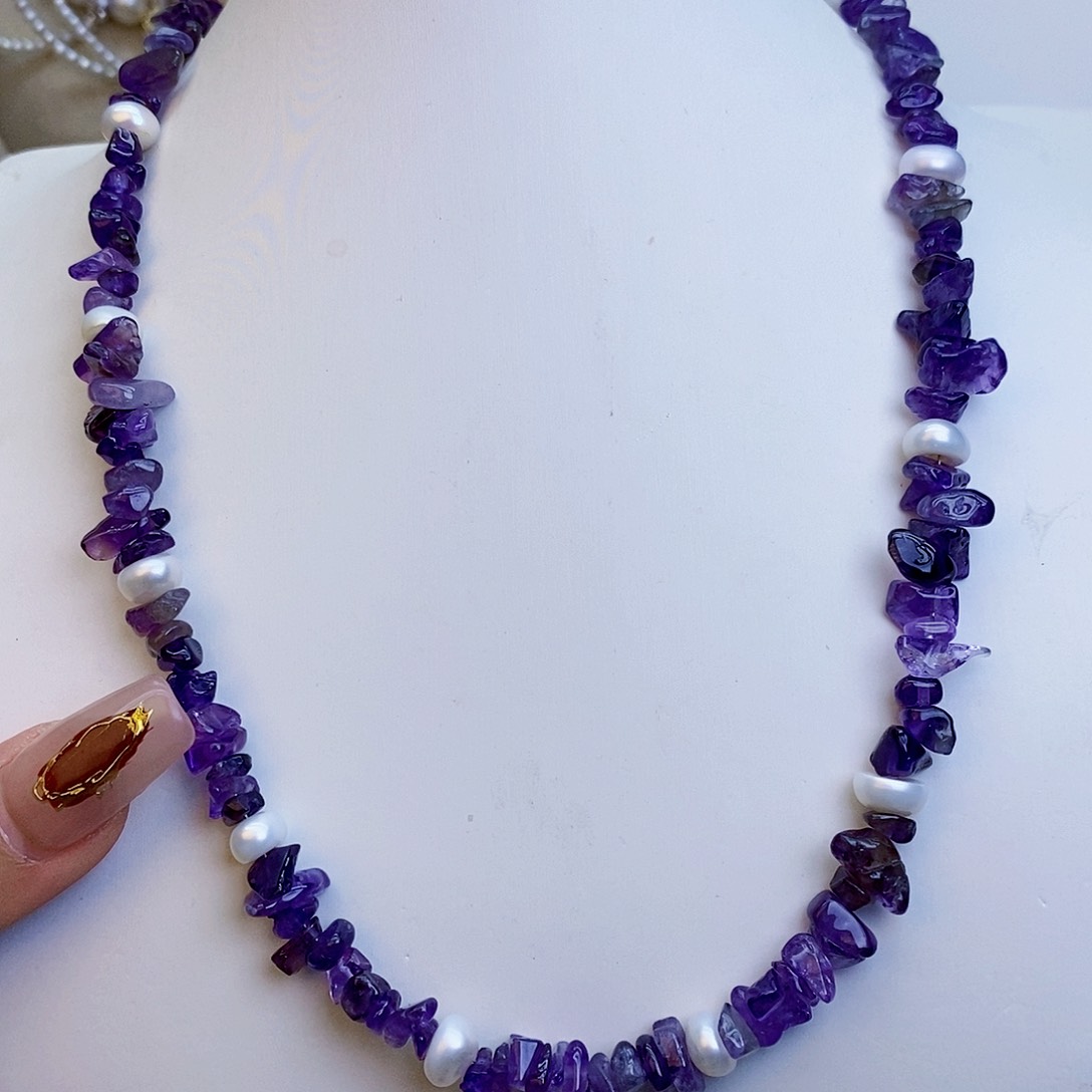 淡水珍珠颈饰银S925镶嵌