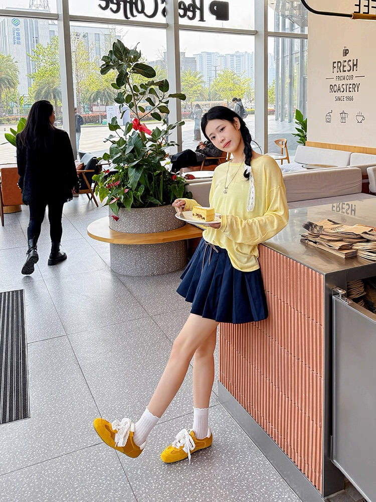 复古法式蕾丝蝴蝶结德训鞋女2025夏季新款芭蕾时尚休闲阿甘鞋5