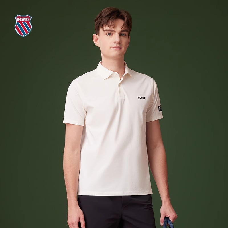 KSWISS盖世威polo衫男防紫外线夏季新款休闲运动翻领上衣1010261