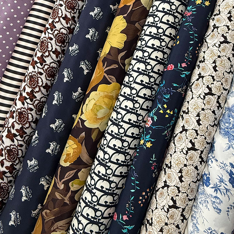 新款高货精选桑蚕丝真丝面料 柔软舒适喜得宝一经裁剪不退换