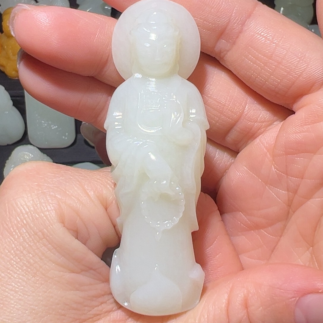 吊坠(不含链)未镶嵌和田玉予