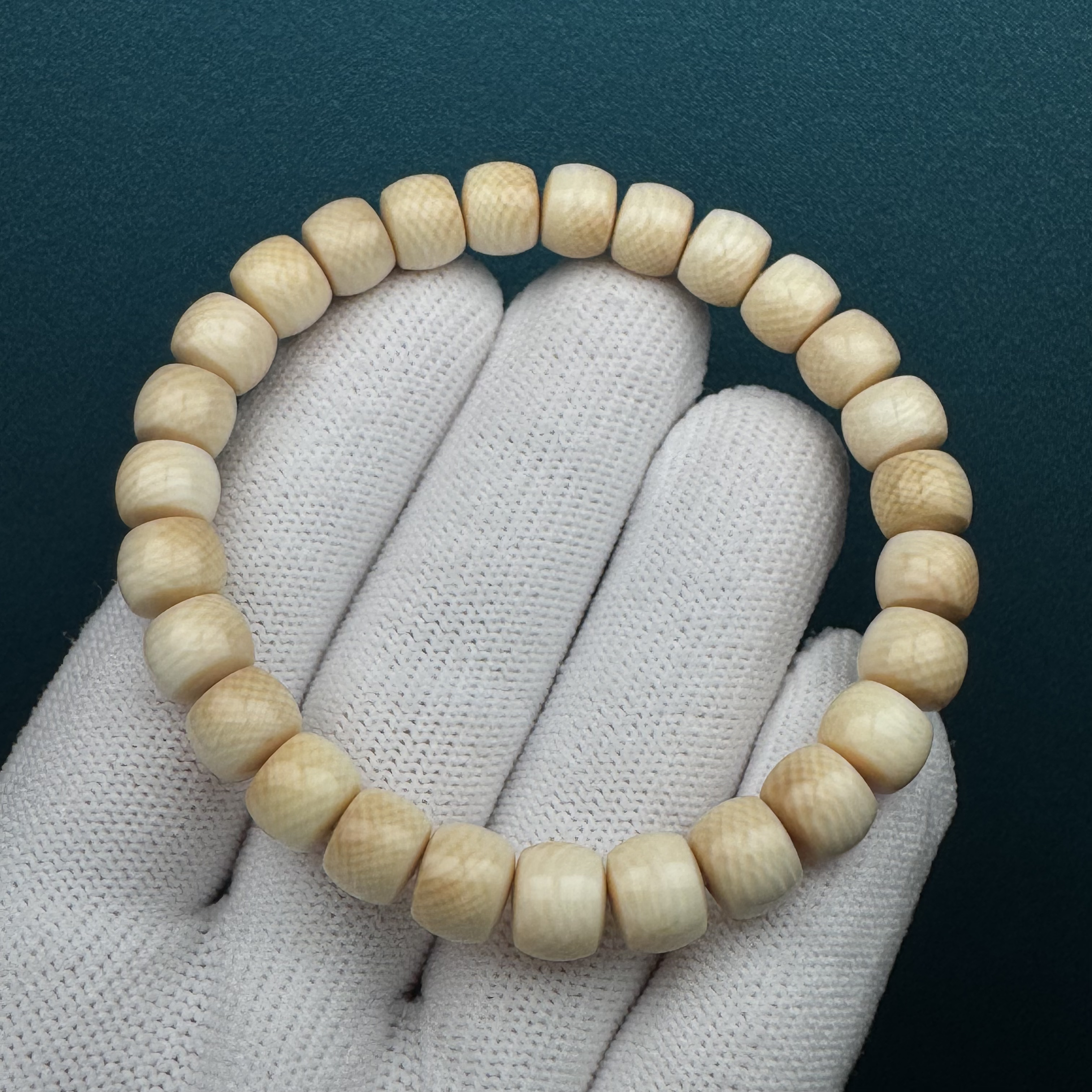 Q2157天然猛犸牙 爆满纹老型手串8x7mm一物一图支持鉴定