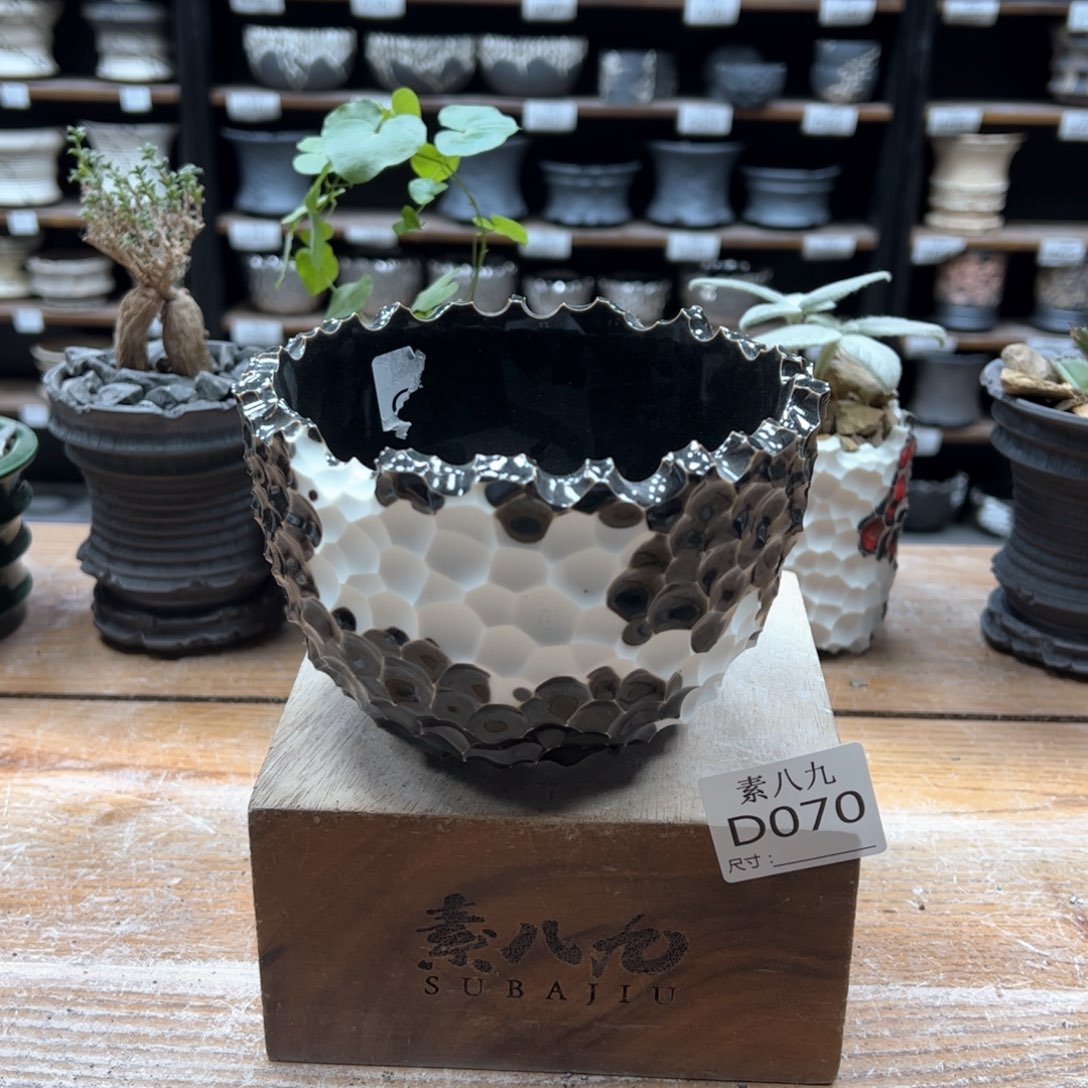 素八九陶瓷内口12.5高9.5