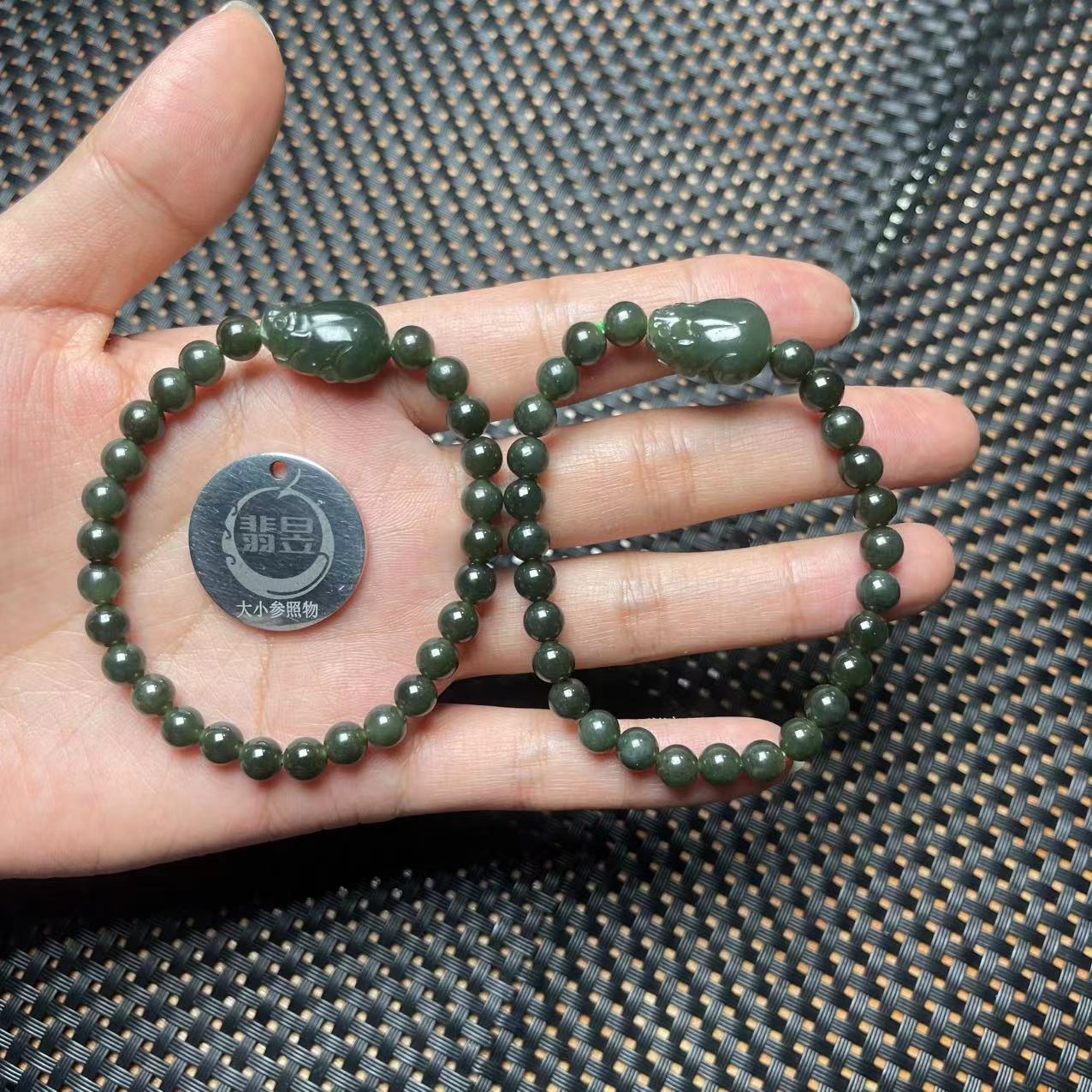 35210T03-3B6-和田玉手串/约5+/约25颗/-多样性发其一