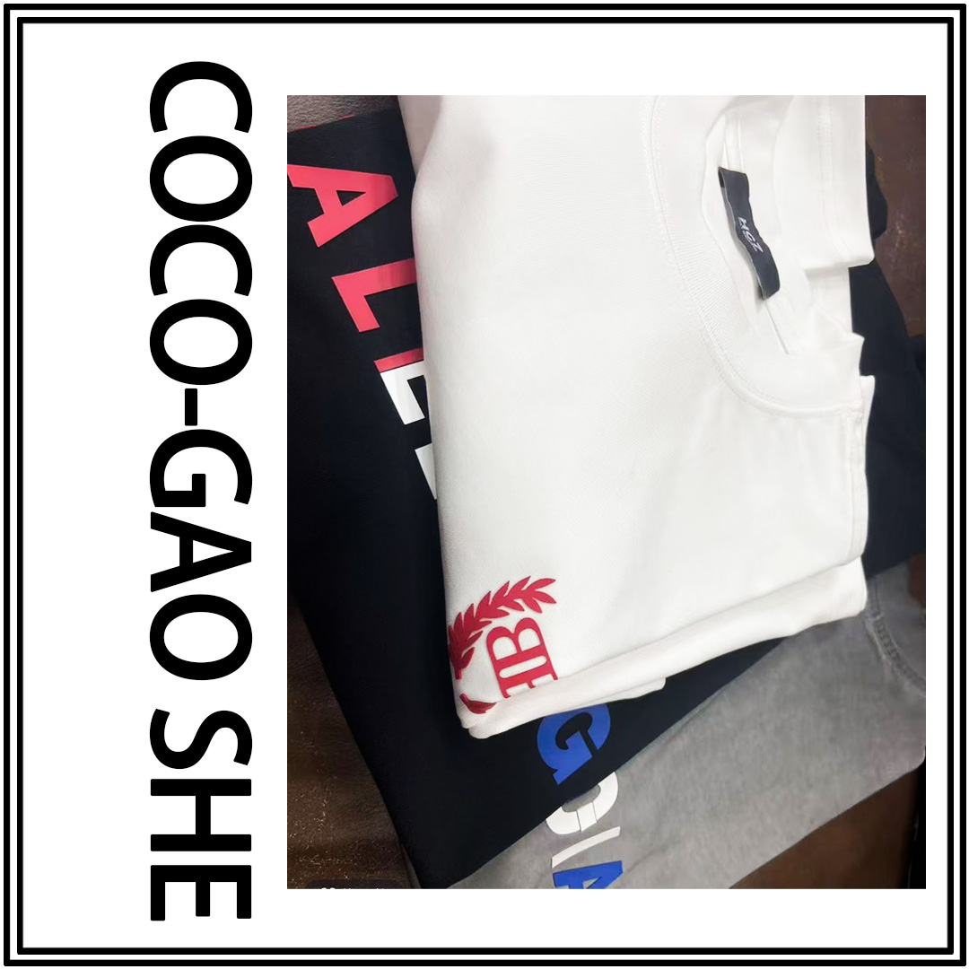 【20号链接-红色麦穗小双B】夏季重磅潮牌麦穗字母宽松短袖1040