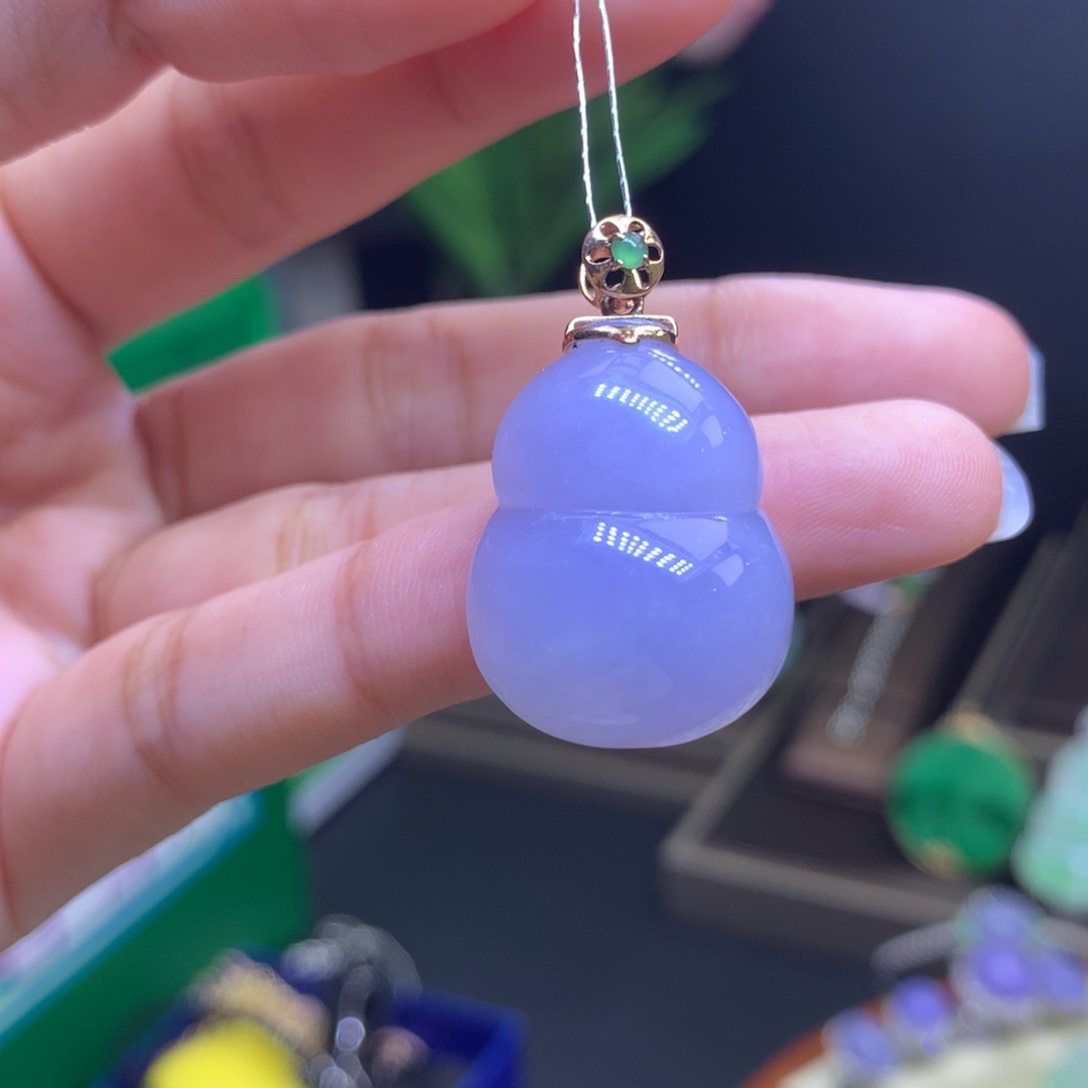 【闪购商品】翡翠颈饰18K金镶嵌翡翠