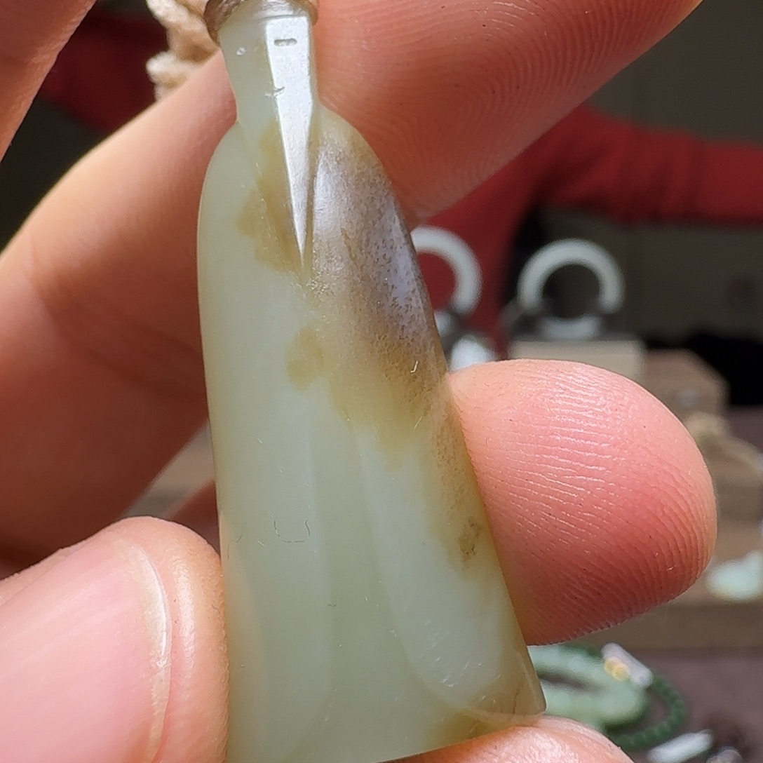 和田玉挂件未镶嵌枫****落