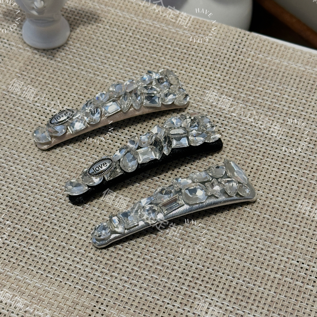 【PEI】玉轮/发夹日韩一字夹原创设计复古ins边夹刘海夹气质鸭嘴夹