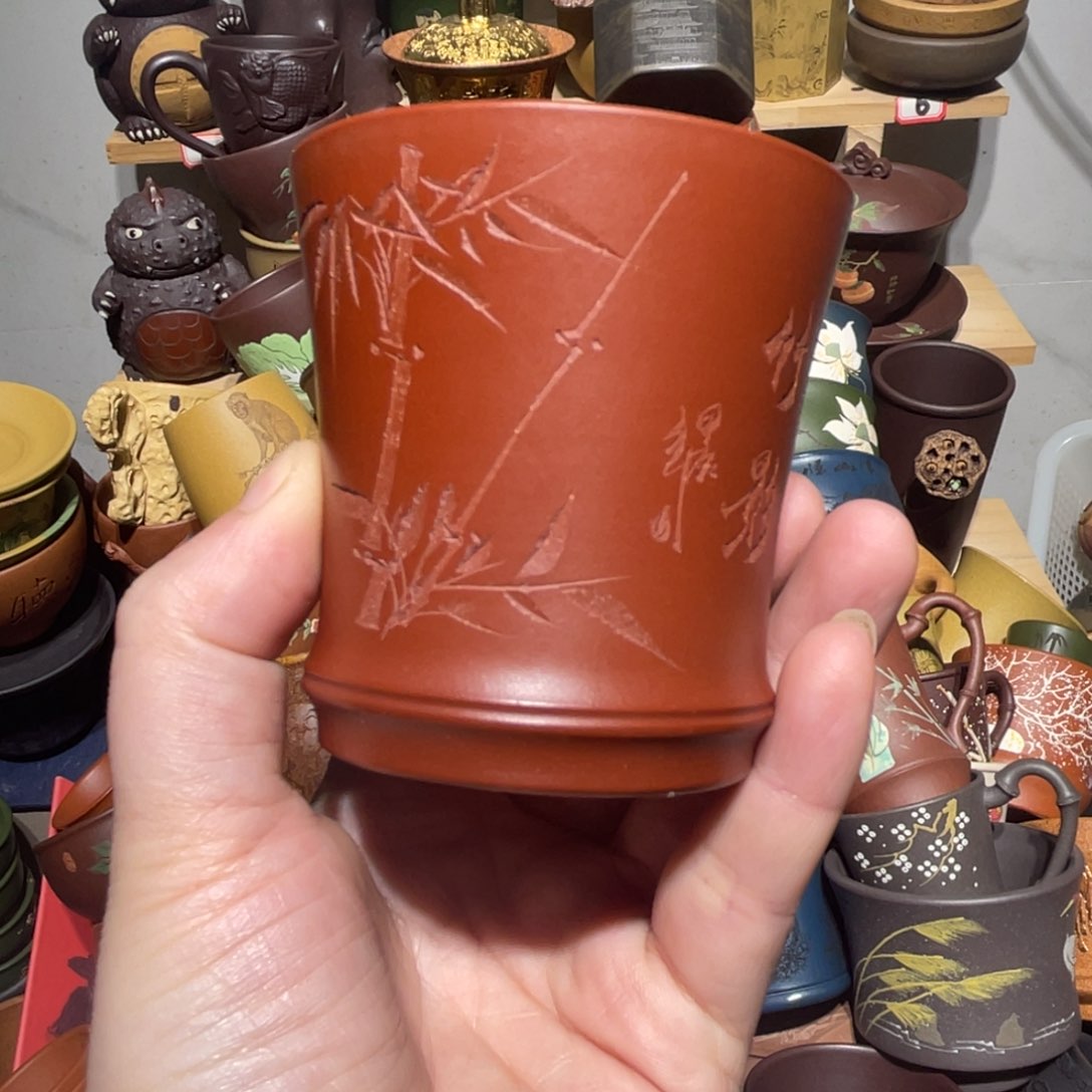 紫砂茶杯宜兴紫砂主人杯