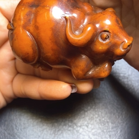 白玉菩提吊坠摆件
