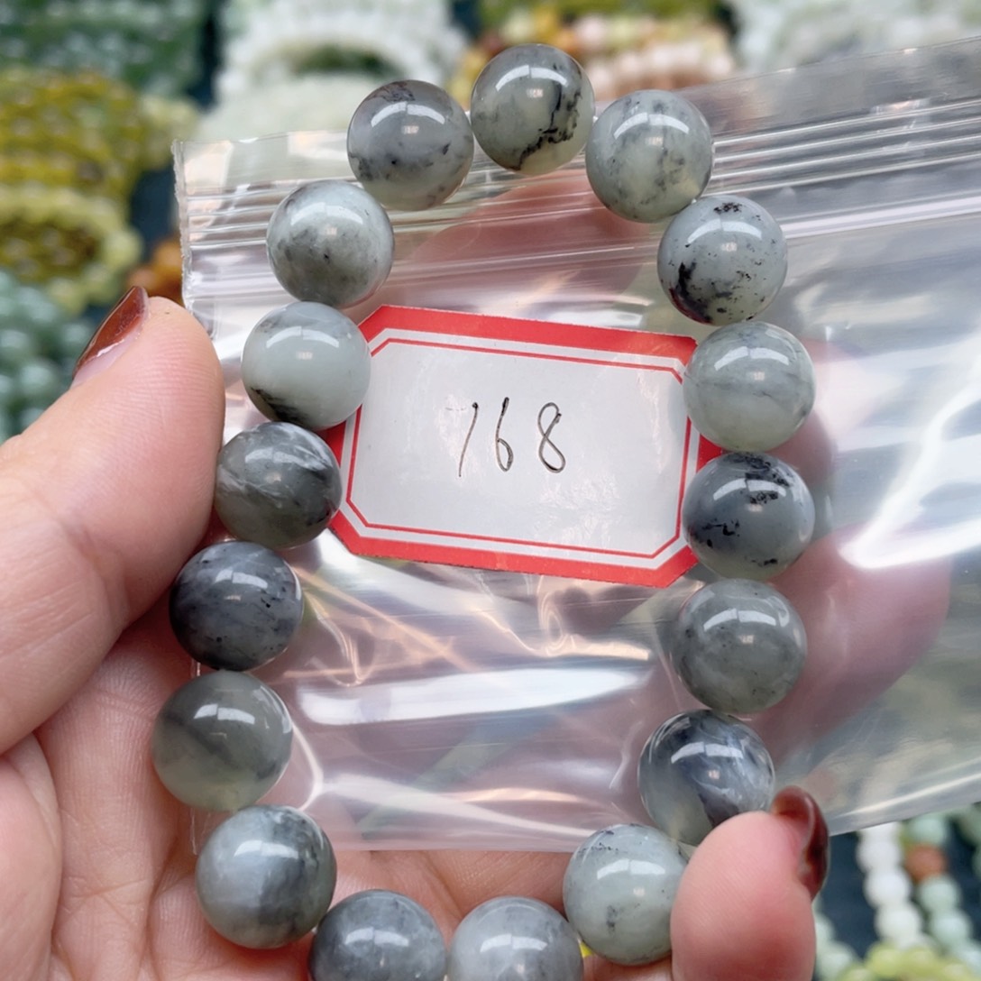 未镶嵌蛇纹石玉手串