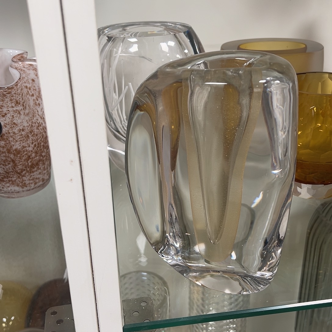 琉璃高20金箔粉琉璃花器