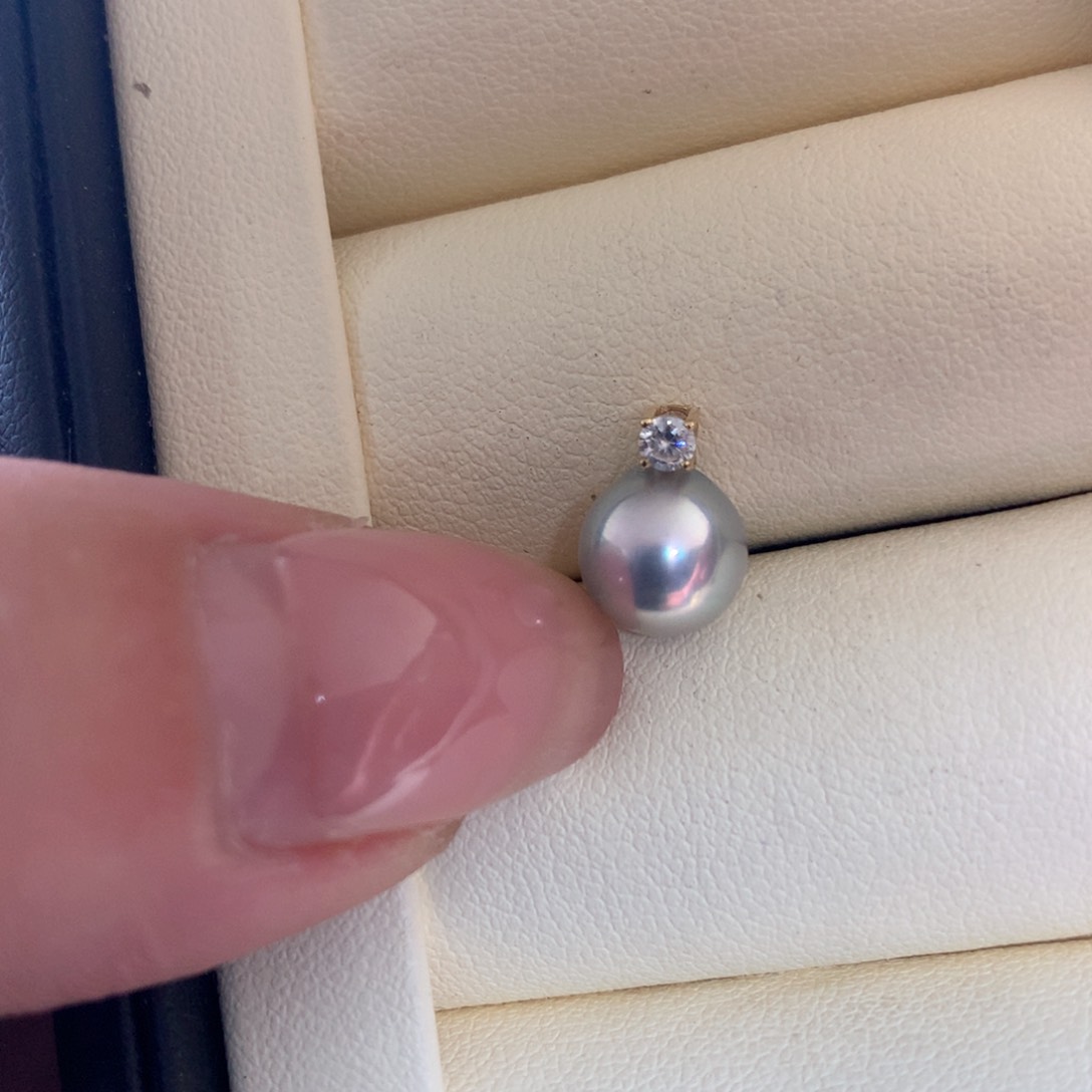 海水珍珠18K金镶嵌颈饰