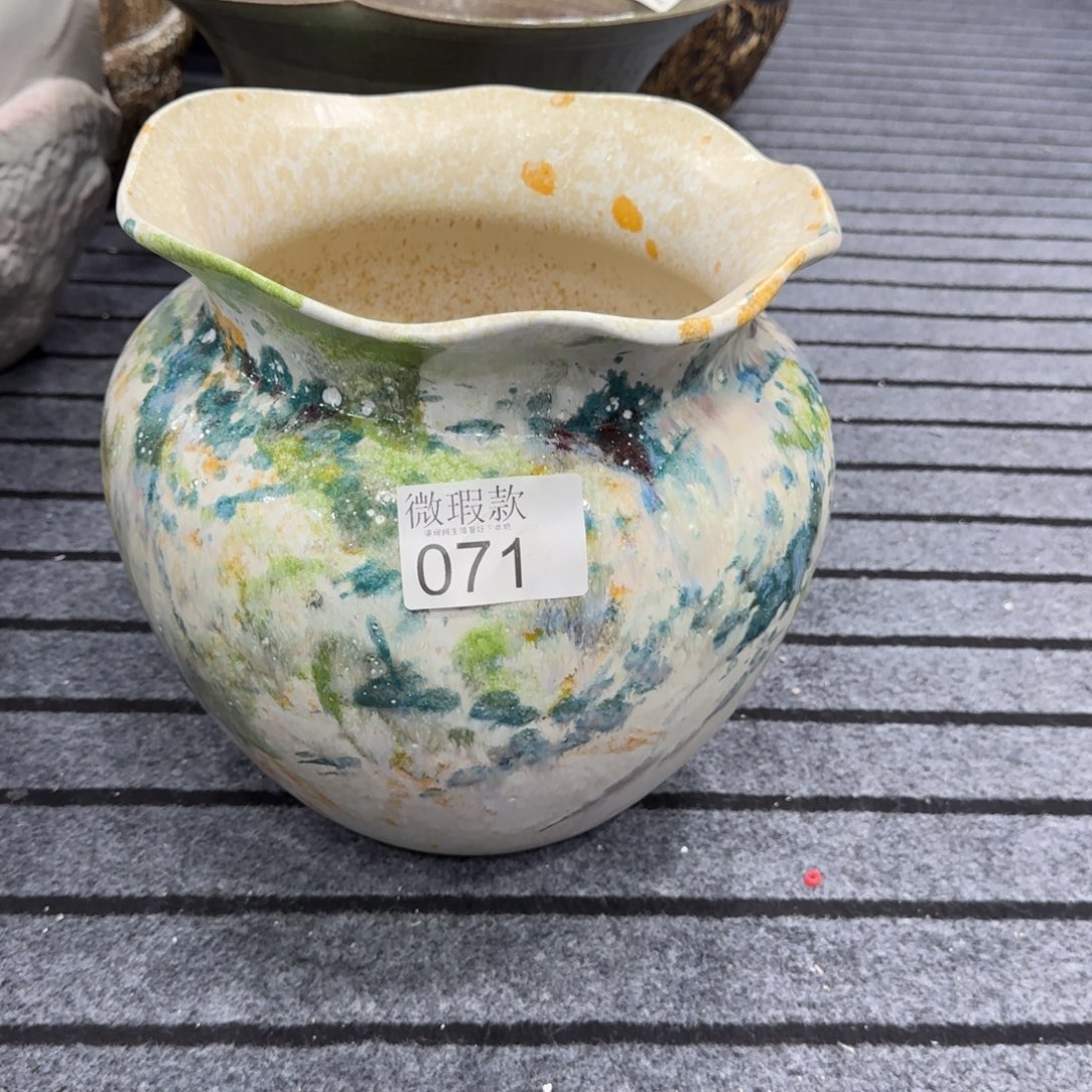 盘***万摆件景德镇高温花瓶编码071高28口19默认无孔