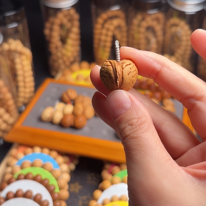 石***头桃核吊坠桃核双棒