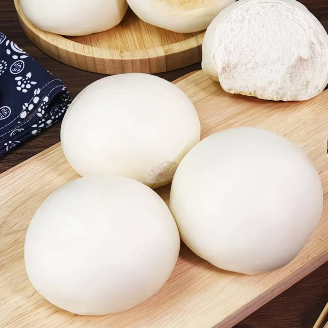 老面馒头现做现发麦香味足