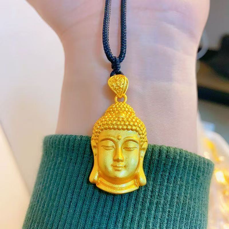 合金吊坠 网红新款佛头吊坠经典时尚气质百搭轻奢潮流精美挂坠