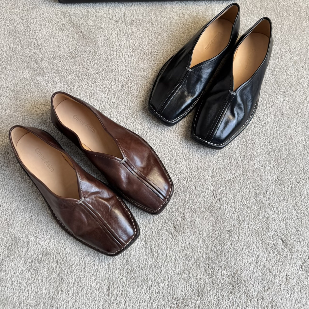 【僧侣鞋】意大利进口马皮复古一脚蹬单鞋B8C3870