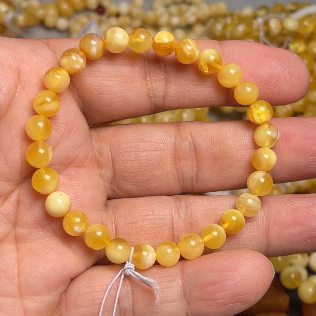 蜜蜡颈饰未镶嵌蜜蜡手串