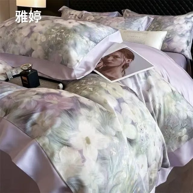 奥地利A类数码印花 水洗天丝亲肤细腻被子四件套被子礼袋发货