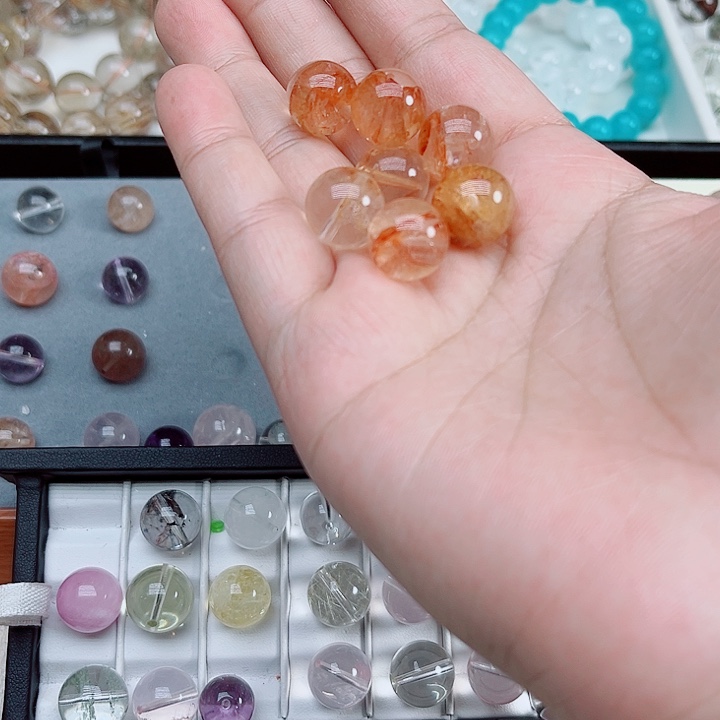 水晶未镶嵌手链胶花