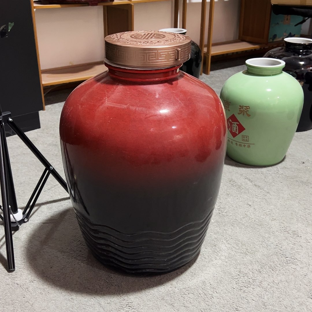 50斤窑变红黑 尾单清仓不退换 高分子盖