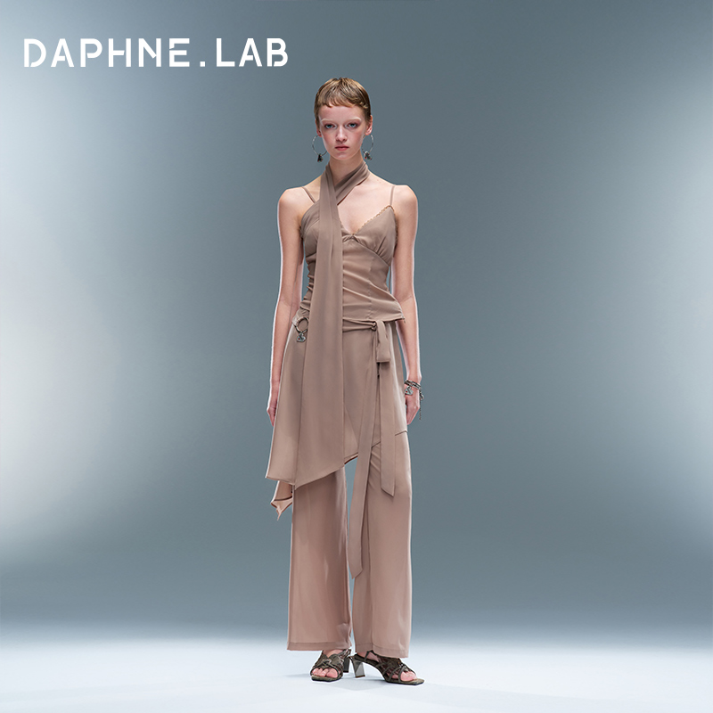 DAPHNE LAB25新款雪纺假两件裙裤