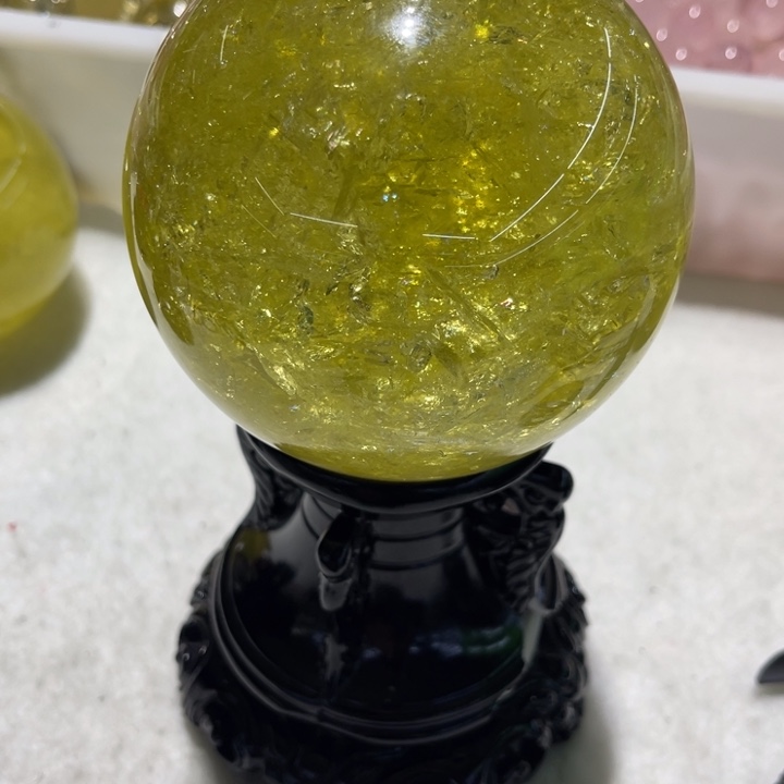 水晶水晶球未镶嵌z***a