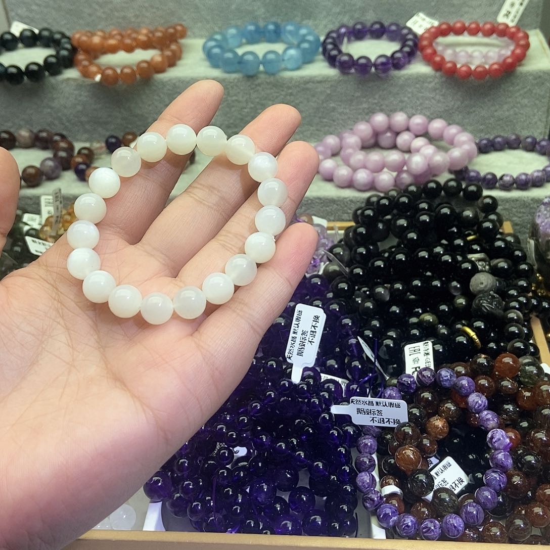 水晶手链未镶嵌白月光10